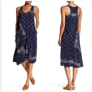 Theory Silk Apalania Bandana A-line Dress